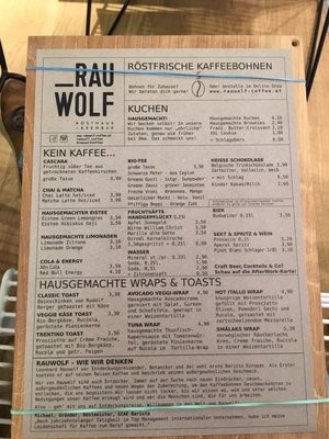 Menu photo 1 _Rauwolf Vienna, 9