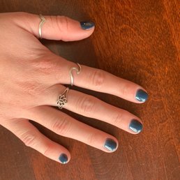 navy blue dip powder (no tips) navy blue dip powder (no tips)