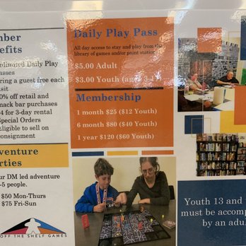 Off The Shelf Games - Pricing - Tabletop Games Near Me - El Cajon, California