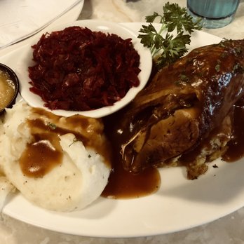 Modern Snack Bar - Long Island Duckling, Mashed Potatoes, Red Cabbage... Ummm! - Seafood Near Me - Aquebogue, New York