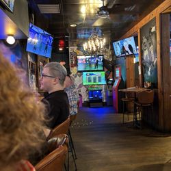 The bar area.