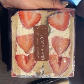 Cafe Hana - Strawberry Sando - Coffee & Tea Near Me - Irving, Texas