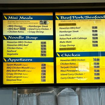 Aloha Hawaiian BBQ - May 2024 menu - Barbeque Near Me - Santa Ana, California
