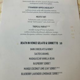 Menu dessert Menu dessert