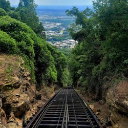 Lookout Mountain Incline Railway - Incline railway from the top, about the best picture you'll get.