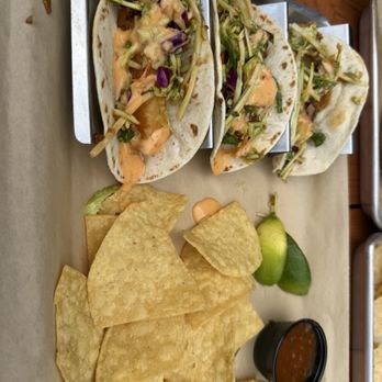 Great White Buffalo Brewing - Tempura Shrimp Tacos - Brewpubs Near Me - Northville, Michigan Great White Buffalo Brewing - Tempura Shrimp Tacos - Brewpubs Near Me - Northville, Michigan