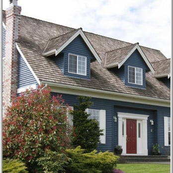 Wasson Roofing and General Contracting - a blue house with a red door - Roofing Near Me - Lancaster, California Wasson Roofing and General Contracting - a blue house with a red door - Roofing Near Me - Lancaster, California