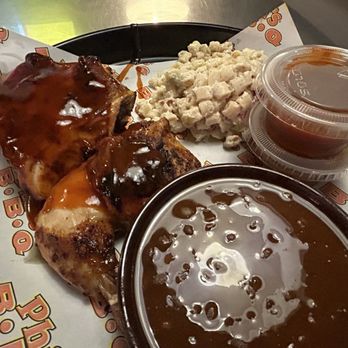 Phil's BBQ - 1/2 Chicken Dinner (Half) with beans and Mac salad - Barbeque Near Me - Santee, California Phil's BBQ - 1/2 Chicken Dinner (Half) with beans and Mac salad - Barbeque Near Me - Santee, California