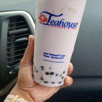 The Teahouse Tapioca & Tea - Taro Coconut Cream Tea! - Coffee & Tea Near Me - Spring, Texas