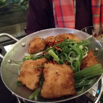 Anh and Chi - Dill Pacific Cod -- cooked at the table - Vietnamese Near Me - Vancouver, British Columbia