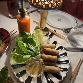 Twin Tails - Crispy Pork rolls - Thai Near Me - New York, New York Twin Tails - Crispy Pork rolls - Thai Near Me - New York, New York