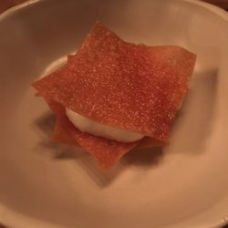 Dia's Room - Dried mango with whipped....uhh cream like thing?