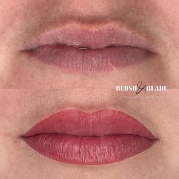 Blush & Blade - Scar Revison Lip Blush - Permanent Makeup Near Me - Pinellas Park, Florida