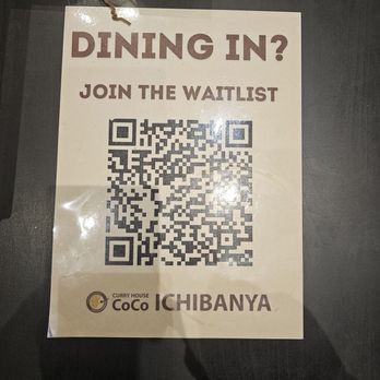 CoCo Ichibanya - Wait-list qr code - Japanese Curry Near Me - Torrance, California CoCo Ichibanya - Wait-list qr code - Japanese Curry Near Me - Torrance, California