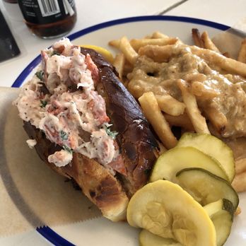 Matt's Fish Camp Lewes - Lobster served chilled with mayonnaise sauce and homemade pickles. Excellent. - Seafood Near Me - Lewes, Delaware Matt's Fish Camp Lewes - Lobster served chilled with mayonnaise sauce and homemade pickles. Excellent. - Seafood Near Me - Lewes, Delaware