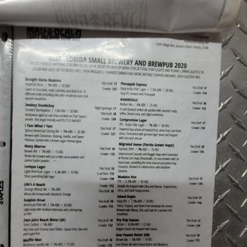 Mad Beach Craft Brewing - Drink menu - Breweries Near Me - Madeira Beach, Florida Mad Beach Craft Brewing - Drink menu - Breweries Near Me - Madeira Beach, Florida