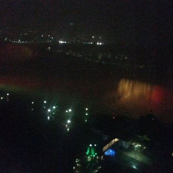 The Tower Hotel Fallsview - View at night as snow starts coming into town - Hotels Near Me - Niagara Falls, Ontario The Tower Hotel Fallsview - View at night as snow starts coming into town - Hotels Near Me - Niagara Falls, Ontario