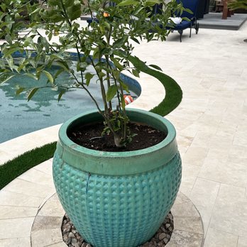 JNK Landscaping and Pools - Borders for planters so they don't stain the travertine - Landscape Architects or Designers Near Me - Gilbert, Arizona JNK Landscaping and Pools - Borders for planters so they don't stain the travertine - Landscape Architects or Designers Near Me - Gilbert, Arizona