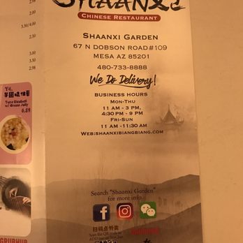 Shaanxi Garden - Chinese Near Me - Mesa, Arizona