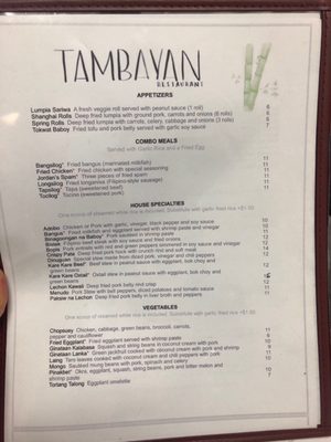 Menu photo 1 Tambayan Portland, OR Menu photo 1 Tambayan Portland, OR