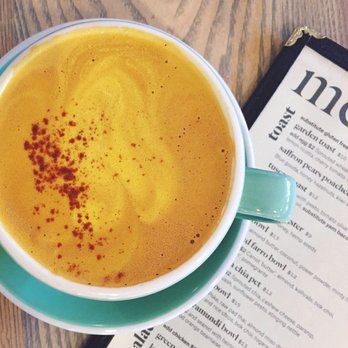 The Garden Table - "Under the Garden" latte with turmeric. - Breakfast & Brunch Near Me - Indianapolis, Indiana The Garden Table - "Under the Garden" latte with turmeric. - Breakfast & Brunch Near Me - Indianapolis, Indiana