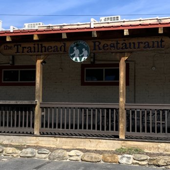 The Trailhead - Patio of restaurant - Burgers Near Me - Black Mountain, North Carolina The Trailhead - Patio of restaurant - Burgers Near Me - Black Mountain, North Carolina