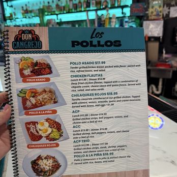 Don Cangrejo - Menu: Los Pollos - Mexican Near Me - Jacksonville, North Carolina Don Cangrejo - Menu: Los Pollos - Mexican Near Me - Jacksonville, North Carolina