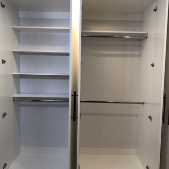 Cabinets by Carlos - It was easy to add bins on the shelves (not shown) to keep these custom shelves nice and neat - Cabinetry Near Me - Las Vegas, Nevada