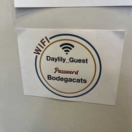 WiFi network/password