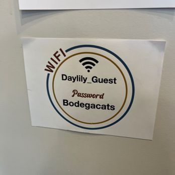 Daylily - WiFi network/password - Delis Near Me - Cincinnati, Ohio