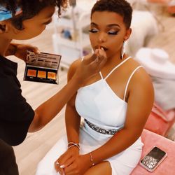 Pink Caviar Lash & Brow Spa - Full Face Prom Makeup with 3D Mink Lash Strips