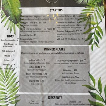 Marinas Bistro & Rum Bar - Appetizer and dinner menu - Puerto Rican Near Me - Chicago, Illinois Marinas Bistro & Rum Bar - Appetizer and dinner menu - Puerto Rican Near Me - Chicago, Illinois
