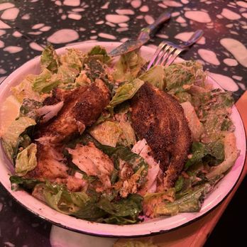 Fishmonger - Caesar salad with grouper - Dive Bars Near Me - Nashville, Tennessee