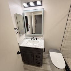Camargo Construction - Led vanity mirror