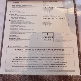 Bistro Napa - 6/11/26 FYI. Dessert menu. - New American Near Me - Reno, Nevada Bistro Napa - 6/11/26 FYI. Dessert menu. - New American Near Me - Reno, Nevada