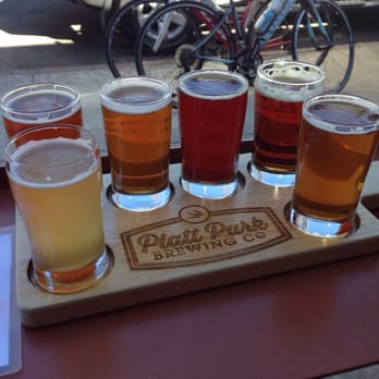Platt Park Brewing - Tasting flight and our bikes! - Brewpubs Near Me - Denver, Colorado Platt Park Brewing - Tasting flight and our bikes! - Brewpubs Near Me - Denver, Colorado