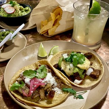 Minero - Charcoal Chicken Taco + Al Pastor Taco (and a marg, of course!) - Mexican Near Me - Atlanta, Georgia