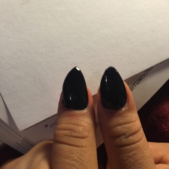 Tracy's Nails - (the left thumb) hard to tell on the photo but left part of the nail is round and the right part of the nail is straight - Nail Salons Near Me - Capitola, California Tracy's Nails - (the left thumb) hard to tell on the photo but left part of the nail is round and the right part of the nail is straight - Nail Salons Near Me - Capitola, California