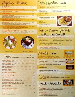 Menu photo 4 El Salitre Schiller Park, IL