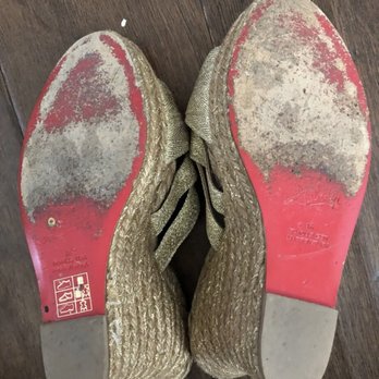 Shoe Repair and Beyond - Before my louboutin paint and the after is amazing - Shoe Repair Near Me - Boca Raton, Florida