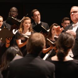 The Choirs of Wheaton College appear under conductor Jerry Blackstone February 21.