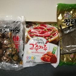 Young's Oriental Grocery Store - Dried Shiitake Mushrooms, Gochugaru (Korean Red Chili Pepper Flakes), Sweet Potato Starch Vermicelli Noodles