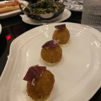 Del Mar - AMAZING creamy croquetas with truffle, iberian ham, and garlic aioli - Spanish Near Me - Washington, DC, District of Columbia