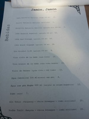 Menu photo 2 Jamón Jamón Por David Lopez São Paulo, SP