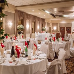 Boadens Banquet Center - Fall Wedding White & Red Wedding Reception at Boaden Banquet, November 2015