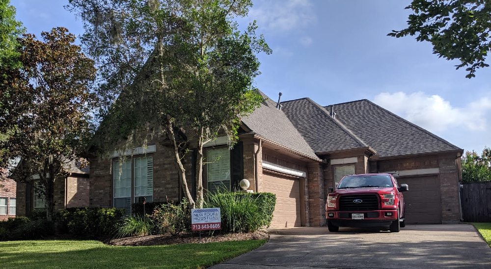 Slide of New Roof Houston