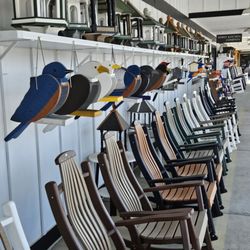 Markets At Shrewsbury - Chairs, birdhouses and birdhouses feeders