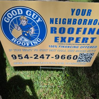 Good Guy Roofing - In my yard - Roofing Near Me - Pompano Beach, Florida Good Guy Roofing - In my yard - Roofing Near Me - Pompano Beach, Florida