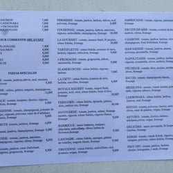 Delicima Pizza - Le menu