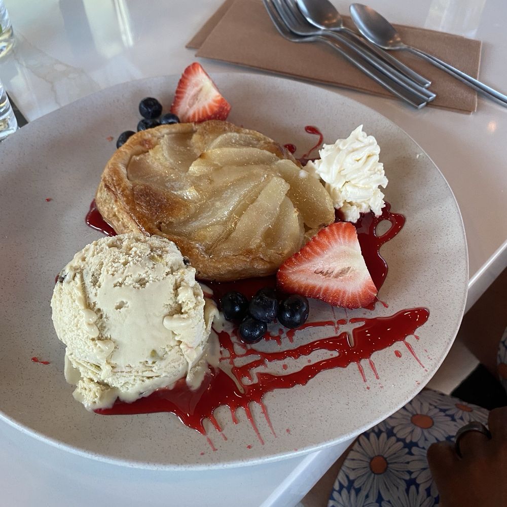 Whistling Duck - Dessert. Pear tart. Pistachio Gelato! Amaze balls!!!! - Wine Bars Near Me - Surfside Beach, South Carolina Whistling Duck - Dessert. Pear tart. Pistachio Gelato! Amaze balls!!!! - Wine Bars Near Me - Surfside Beach, South Carolina
